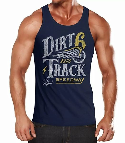 Neverless Tanktop Herren Tank-Top Dirt Track Racing Muskelshirt Muscle Shir günstig online kaufen