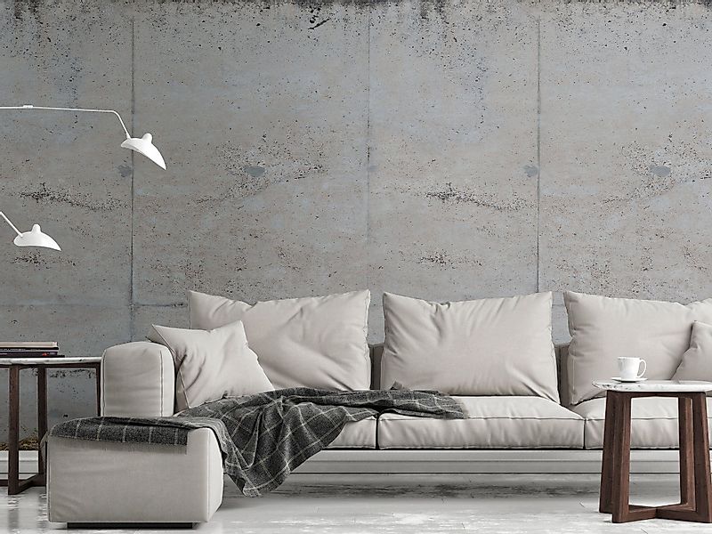 Livingwalls Fototapete Beton-Optik Grau und Grün 159 x 280 cm AS-392551 günstig online kaufen