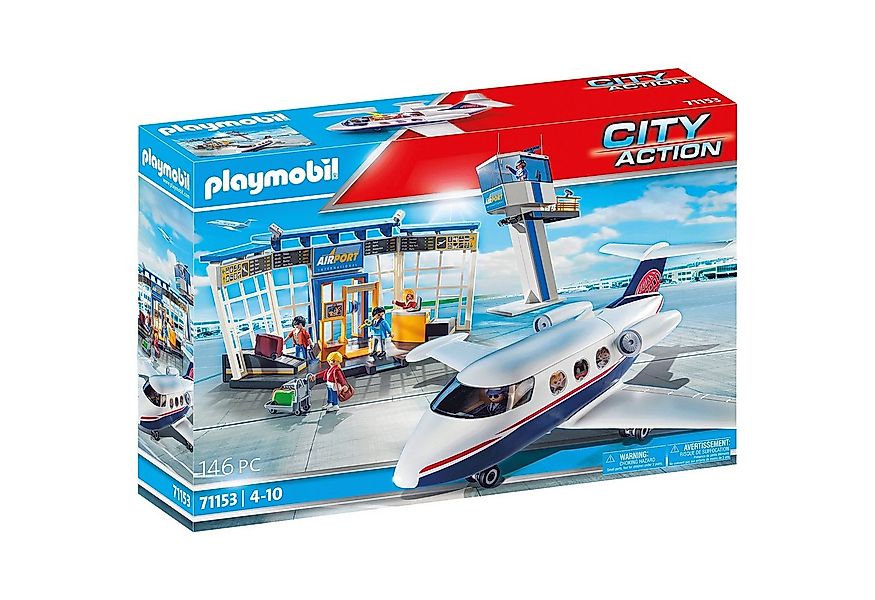 Playmobil® 71153 City Action Flughafen mit Flugzeug und Tower Konstruktions günstig online kaufen