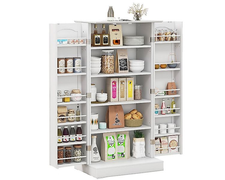 COSTWAY Küchenbuffet Küchenschrank Vorratsschrank mit verstellbarer Ablage, günstig online kaufen