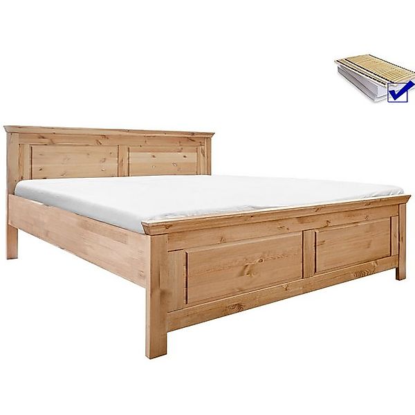expendio Massivholzbett Kimberly 3, Kiefer / Eiche gebeizt geölt, 180x200 c günstig online kaufen