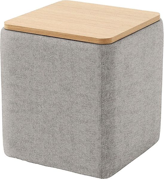 Home affaire Stauraumhocker »Kyro, Stauraum mit Tischplatte Eiche, Breite 4 günstig online kaufen