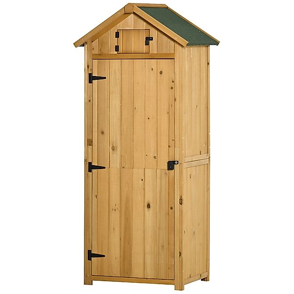 Outsunny Gartenschrank mit 4 Ablageflächen 77 x 54,2 x 179 cm günstig online kaufen