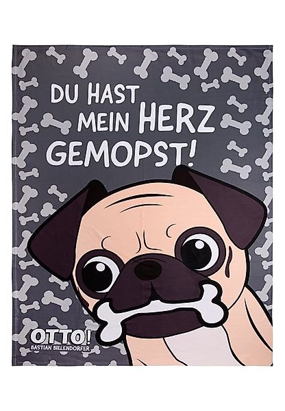 Wohndecke Bastian Bielendorfer - Mops Otto, United Labels® günstig online kaufen