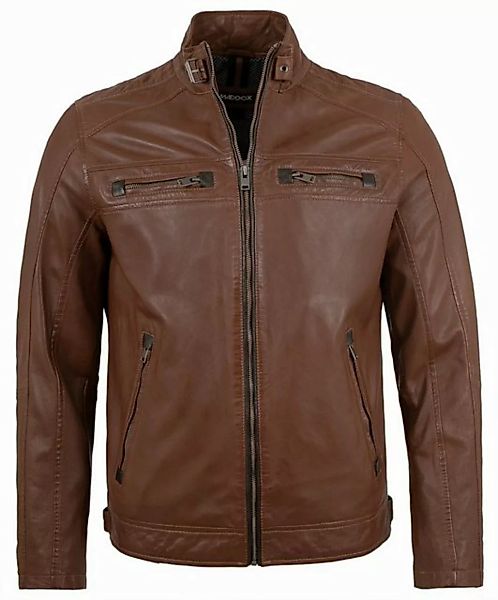 Maddox Lederjacke Nathan MADDOX - Herren Lederjacke Lammnappa mittelbraun günstig online kaufen