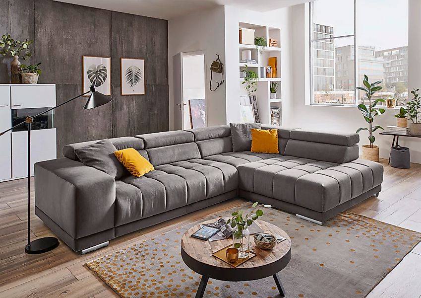 Die PlanBar Ecksofa "MP-IN15053 L-Form", wahlweise mit Kopfteilverstellung günstig online kaufen