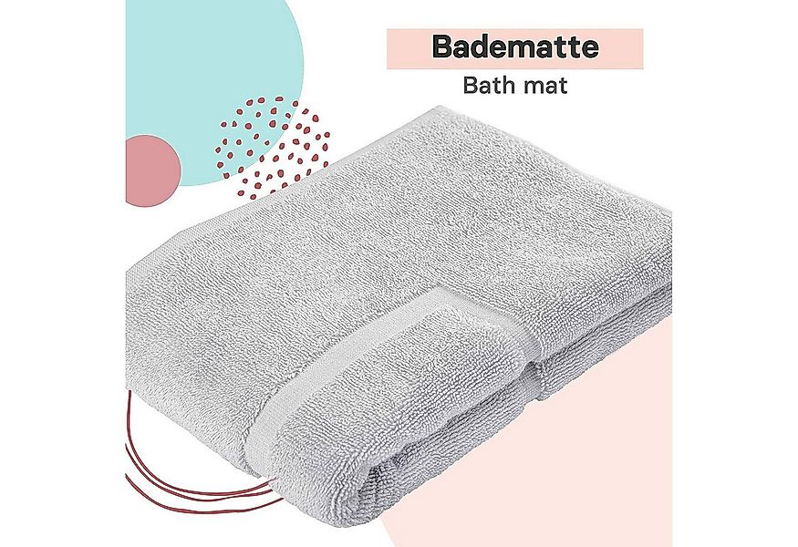 VALNEO Badematte Badezimmerteppich 70 x 50 cm Badematte Badteppich Duschvor günstig online kaufen