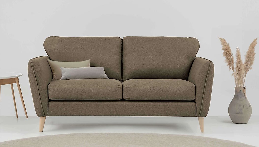 Home affaire 2-Sitzer "MARSEILLE Sofa 170 cm", mit Massivholzbeinen aus Eic günstig online kaufen