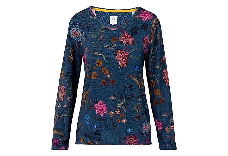 PiP Studio Langarmshirt Trice Long Sleeve Top Flower mit floralem Muster günstig online kaufen