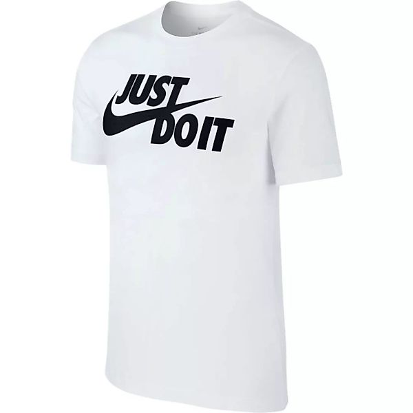 Nike Sportswear Just Do It Swoosh Kurzärmeliges T-shirt 2XL White / Black günstig online kaufen
