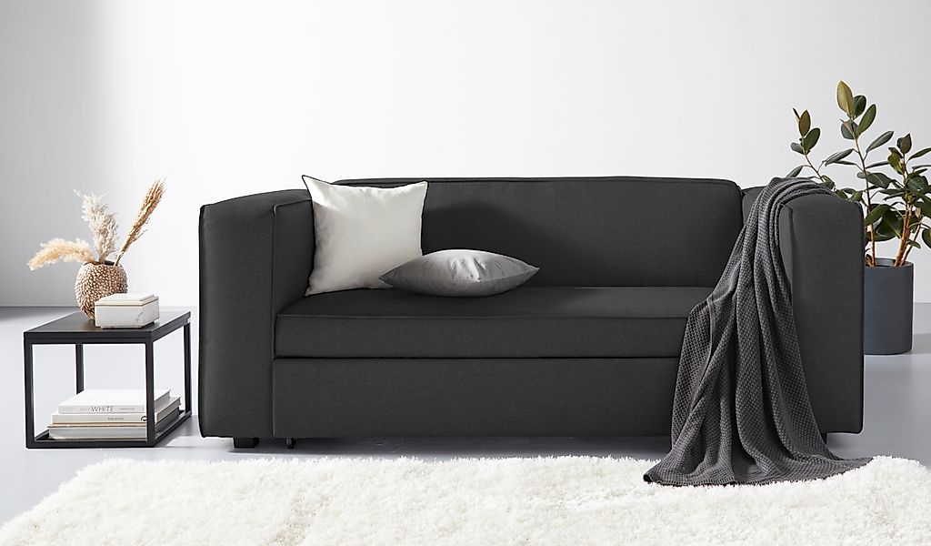Home affaire Schlafsofa »Asmund, Design-Schlafsofa, komfortable Bedienung,« günstig online kaufen