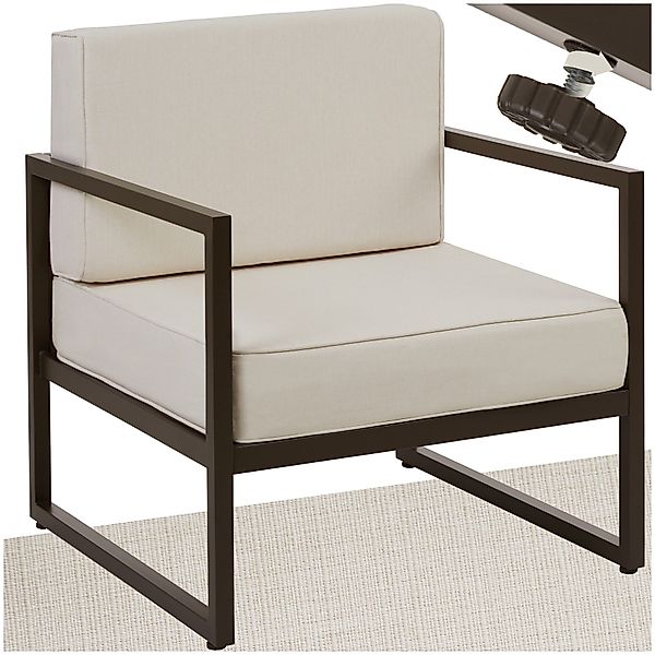 tectake Gartenstuhl Garten-Loungesessel (Set, 1 St), günstig online kaufen