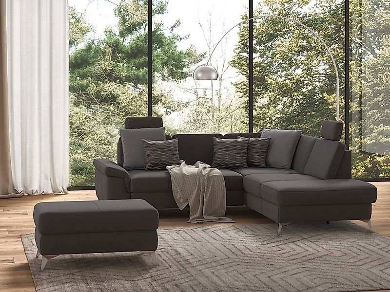 sit&more Ecksofa "Padua L-Form" inklusive Sitztiefenverstellung, Armteilfun günstig online kaufen