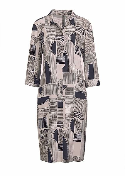 GOLDNER Sommerkleid "Elegantes Hemdblusenkleid mit grafischem Alloverdruck" günstig online kaufen