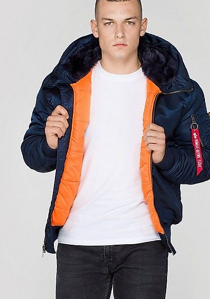 Alpha  Herren-Jacke MA-1 Hooded - rep.blue günstig online kaufen