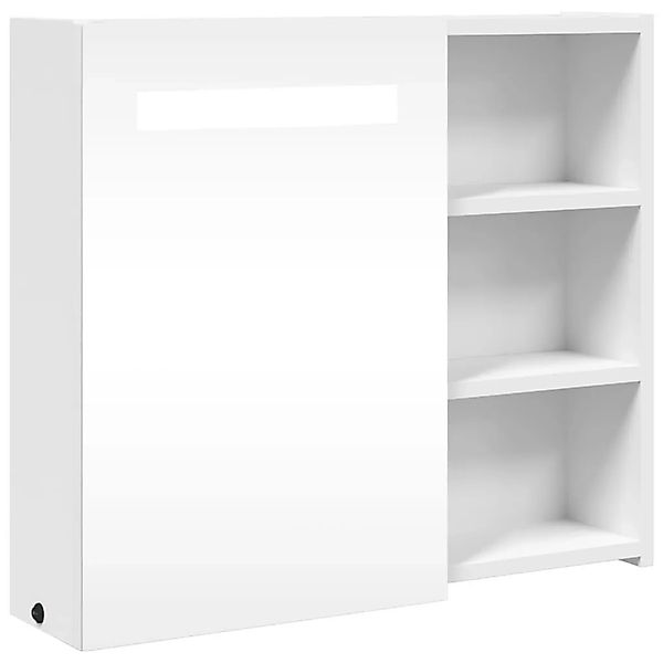 vidaXL Spiegelschrank mit LED-Beleuchtung Weiß 60x13x52 cm 357969 günstig online kaufen