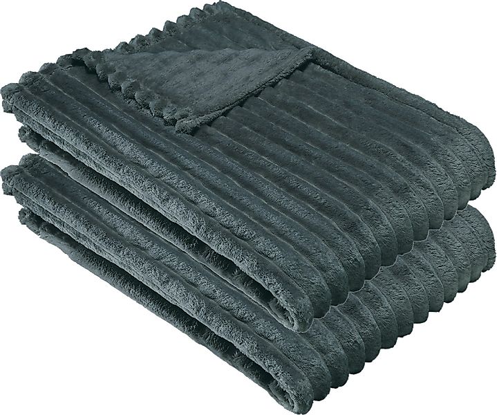 Wohndecke Wohndecke "Aosta" 2er-Pack, Erwin Müller, günstig online kaufen