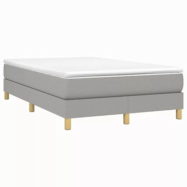 DOTMALL Boxspringbett Boxspringbett mit Matratze Hellgrau 120x200 cm Stoff günstig online kaufen