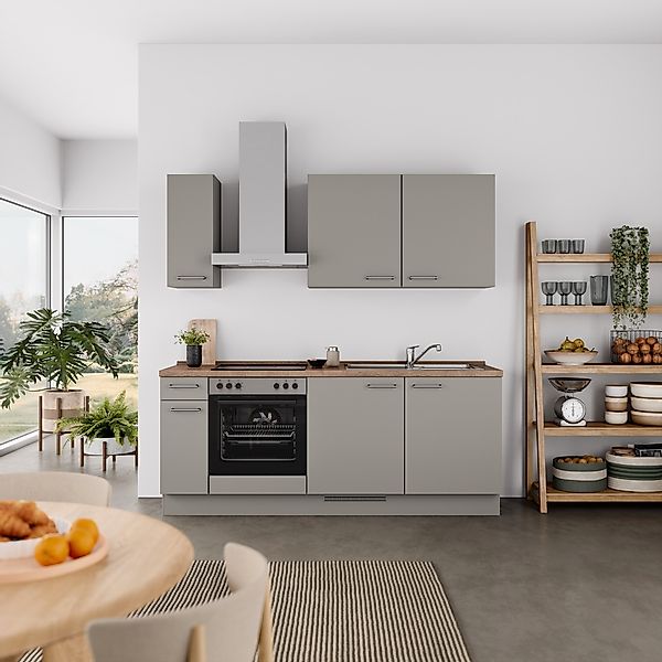 nobilia® Küchenzeile »"Laser I", Ausrichtung wählbar, Breite 210 cm« vormon günstig online kaufen