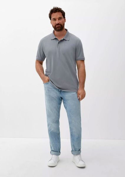s.Oliver Poloshirt aus Baumwolle Farbe dunkelgrau Größe: 4XL günstig online kaufen