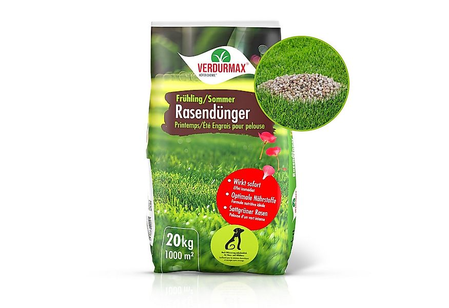 Höfer Chemie GmbH Rasendünger 20 kg VERDURMAX® Rasendünger Frühling / Somme günstig online kaufen