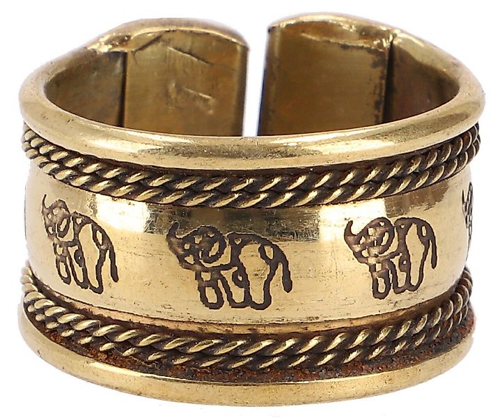 Guru-Shop Fingerring Breiter Modeschmuck Ring aus Indien, Boho.. günstig online kaufen