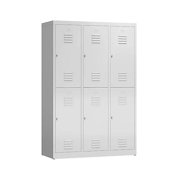 Steelboxx Spind ClassiX Garderobenschrank, 3 Abteile doppelstöckig (1-St) p günstig online kaufen