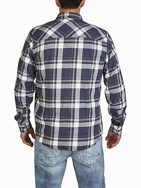 DENIMFY Flanellhemd Herren langarm Kariert Regular Fit DFDean günstig online kaufen