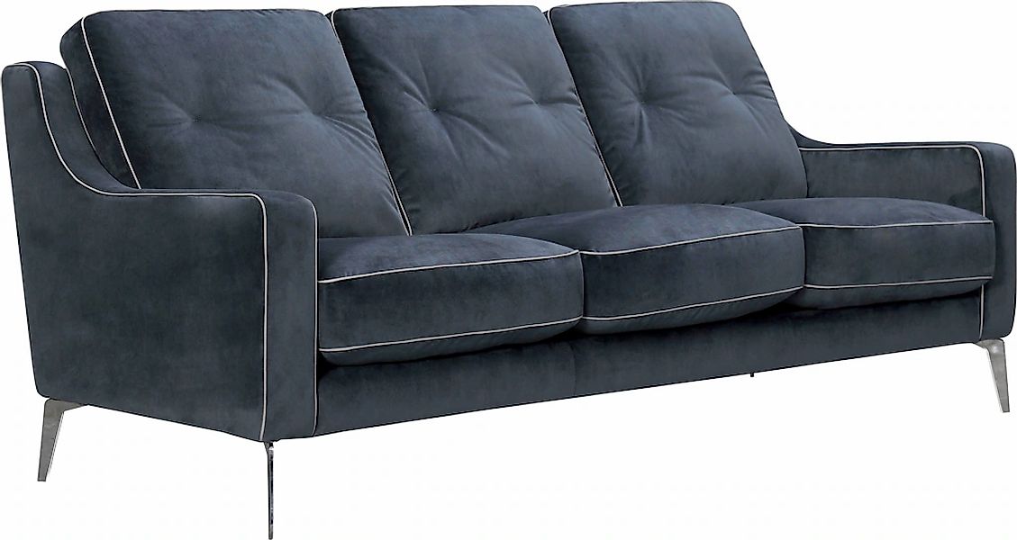 Leonique 3-Sitzer "Chicago" 3-Sitzer Ssofa, graublau, klassisch/modern, 208 günstig online kaufen