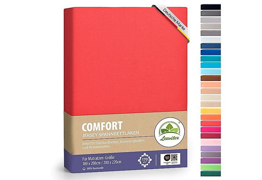 leevitex® Spannbettlaken Spannbettlaken Boxspringbett & Wasserbett Spannbet günstig online kaufen