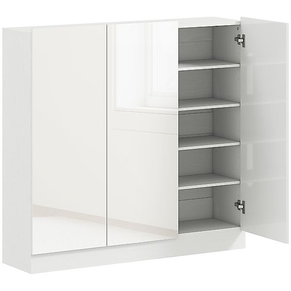 HOMCOM Schuhschrank, Schuhregal mit Verstellbaren Ablagen, Belüftungslöcher günstig online kaufen