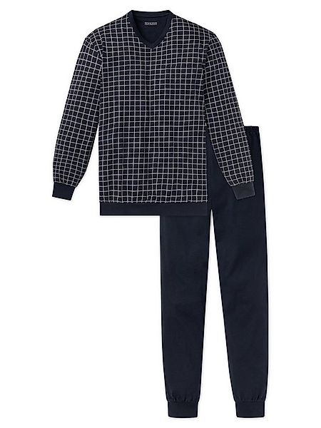 Schiesser Pyjama Dark Sapphire (2 tlg) schlafanzug schlafmode bequem günstig online kaufen