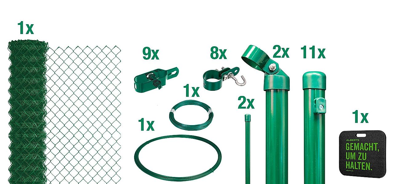 Alberts Maschendrahtzaun, (Set), Höhe: 80 - günstig online kaufen