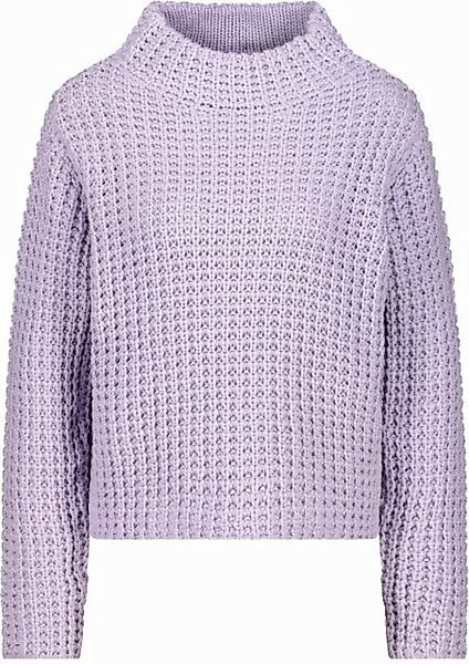 Monari Strickpullover Strickpullover mit Pineapplemuster soft lilac günstig online kaufen