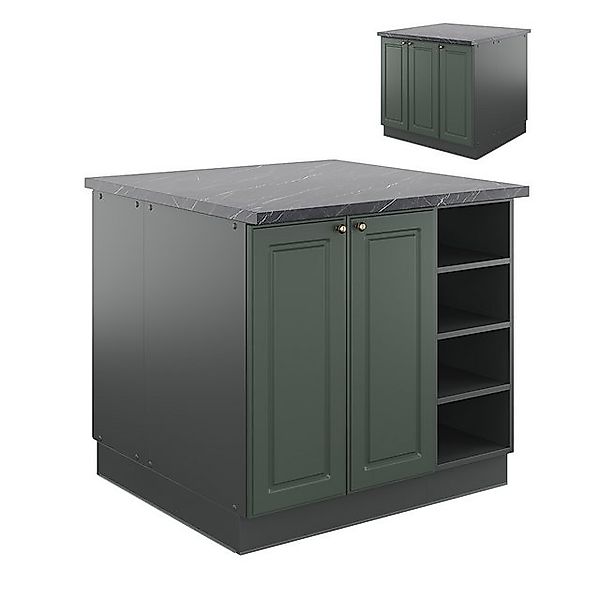 Vicco Unterschrank Fame-Line, Grün-Gold Landhaus/Anthrazit, 90 günstig online kaufen
