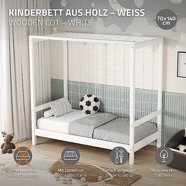 ML-DESIGN Spielbett Fußballtor Einzelbett für Kinder günstig online kaufen
