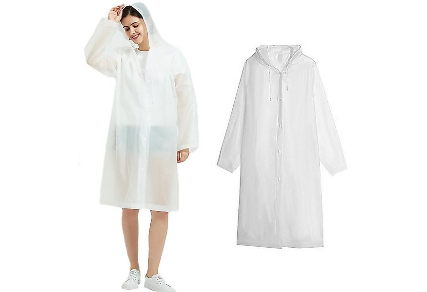 Mutig Regenmantel Regenponcho,2 Stück Unisex Wiederverwendbar Transparent R günstig online kaufen