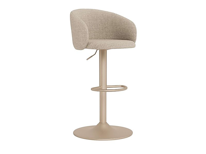 ACTONA GROUP Barhocker Hocker (1 St), beiger Stoff, mit Gaslift, Fußstütze günstig online kaufen