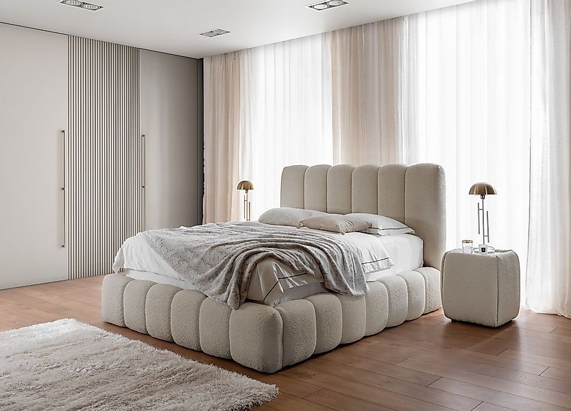 yourhouse24 Polsterbett Cande mit Bettkasten (Bettgestell mit Lattenrost), günstig online kaufen