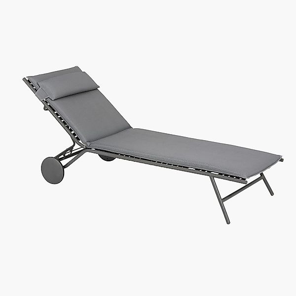 Bequeme Sonnenliege Miami II BeComfort® - verstellbar mit Rädern für die Te günstig online kaufen
