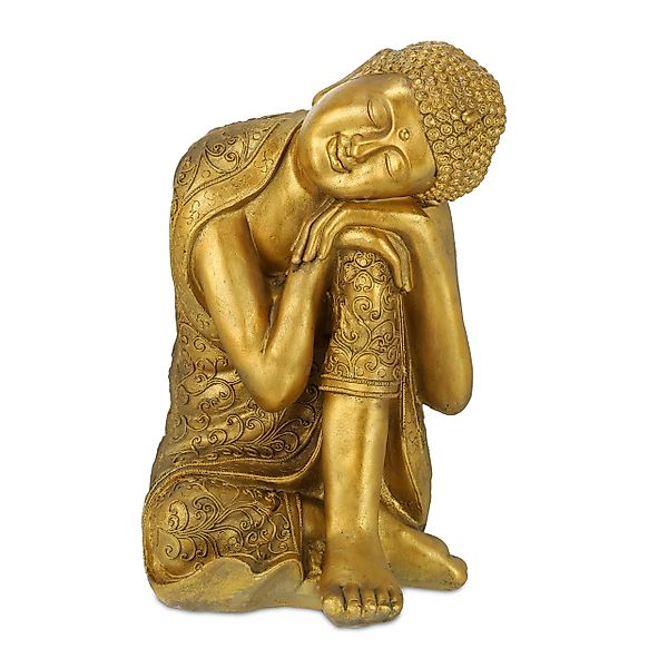 relaxdays Buddhafigur Buddha Figur mit geneigtem günstig online kaufen