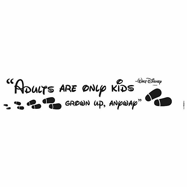 Komar Wandtattoo Disney Adults are only kids  Disney Adults are only kids B günstig online kaufen