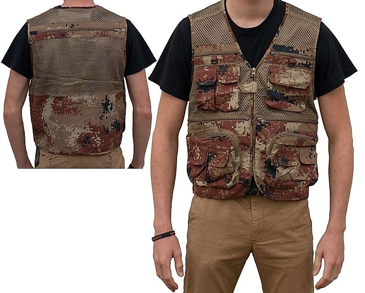 Kapaan Anglerweste Suchweste / Bodywarmer Camo günstig online kaufen