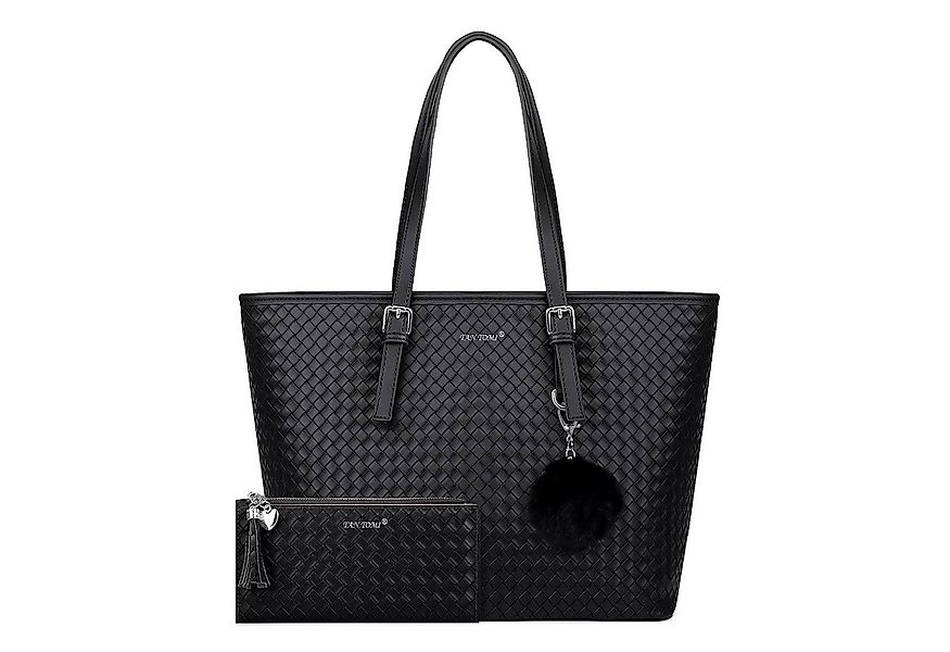 TAN.TOMI Businesstasche Damen Shopper Handtasche mit Geldbörse, Schlüsselan günstig online kaufen