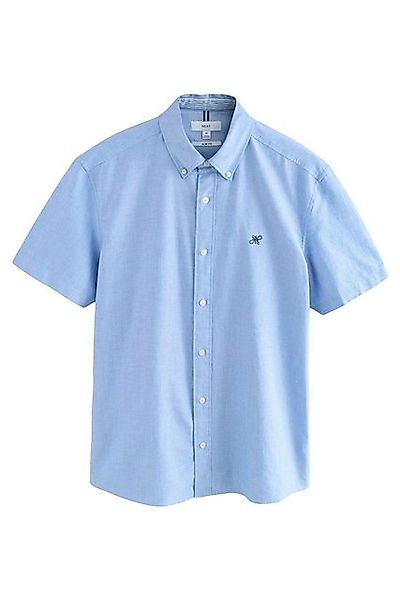Next Kurzarmhemd Slim Fit Oxford-Kurzarmhemd au 100 % (1-tlg) günstig online kaufen