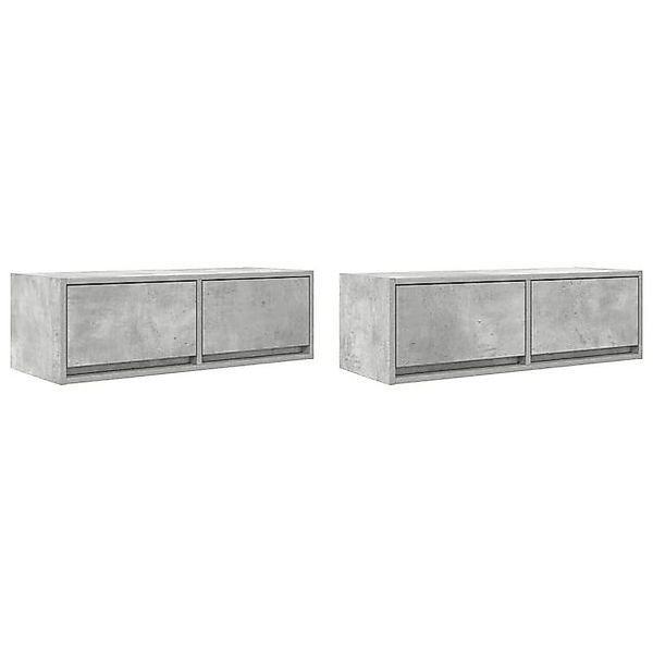 vidaXL TV-Schrank TV-Schränke 2 Stk. Betongrau 80x31x25,5 cm Holzwerkstoff günstig online kaufen