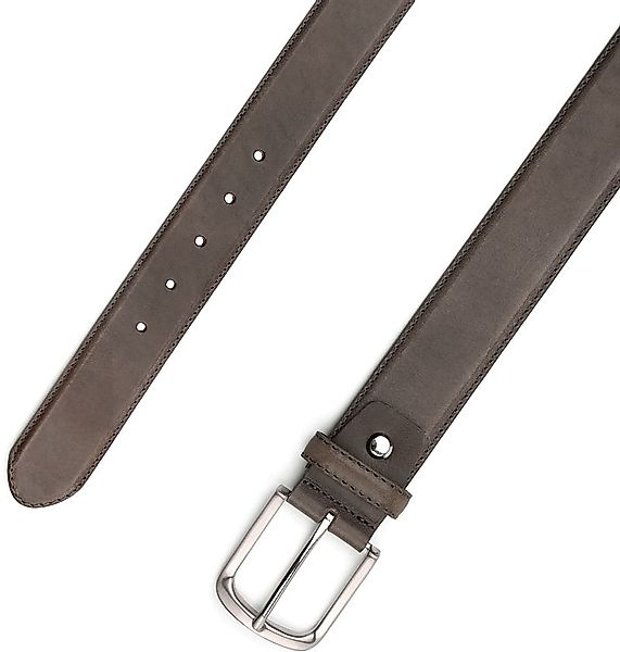 Suitable Ledergürtel Casual Dunkelgrau - Größe 105 günstig online kaufen