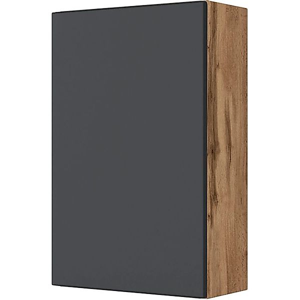 Held Möbel Hängeschrank Bari 40 cm matt Weiß-Wotaneiche günstig online kaufen