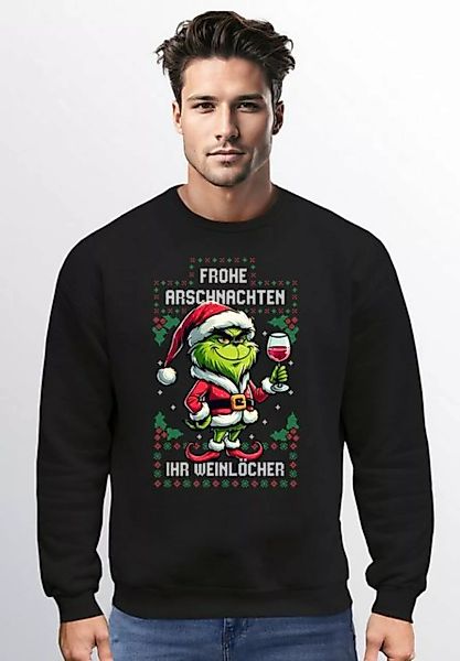 MoonWorks Print-Shirt Herren T-Shirt Anti-Weihnachten Grinch Weihnachtsmuff günstig online kaufen