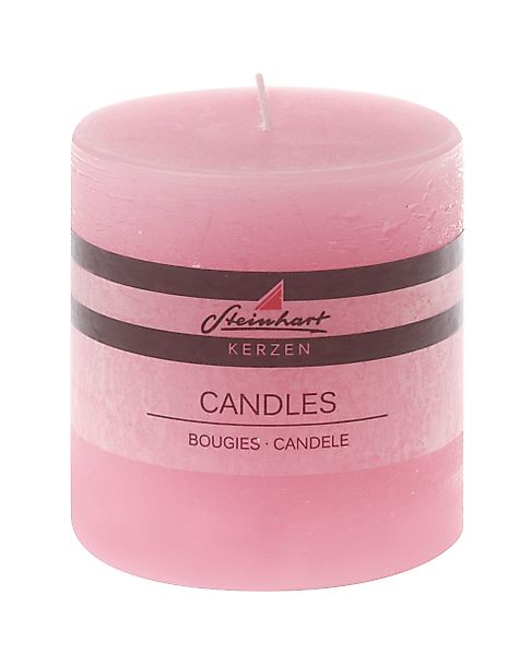 Steinhart Kerzen Rustic-Kerze Stumpenkerze "Raureif" Rosa günstig online kaufen